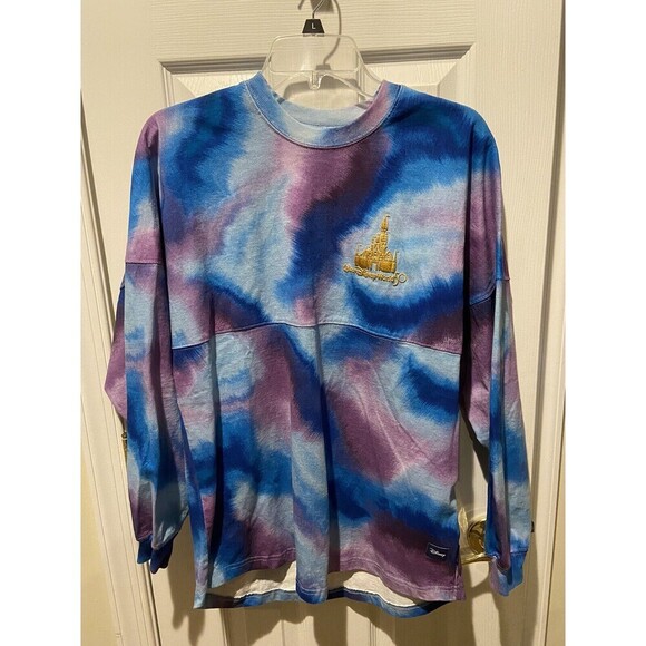 Walt Disney World Spirit Jersey Sweater Women Medium Tie Dye Mickey Mouse 50 Ann - Picture 3 of 15
